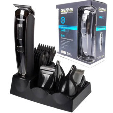 Беспроводная машинка для стрижки волос GM 801i 5в1 Триммер аккумуляторный для бороды, носа и ушей (VK-1128)