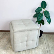 Пуф-трансформатор 5 в 1 Metalzavod «Пиковка» — светло-серый, стильный и функциональный елемент декора для дома и офиса